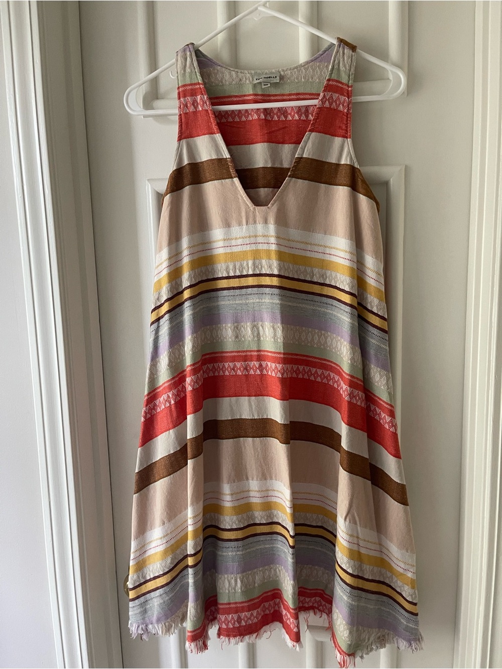 Anthropologie The Odells Cody Ethnic Yarn V-Neck Dress